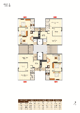 Wing - B Floor plans 1